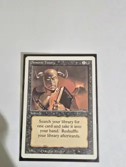 Magic The Gathering Demonic Tutor Revised Edition Near Mint $45 Obo - Image 1