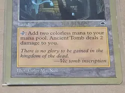 Ancient Tomb - 1999 Mark Le Pine (TMP) World Championship MTG Decks Regular #1 - Image 3