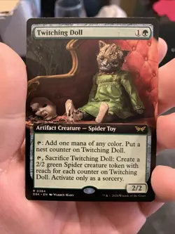 MTG Twitching Doll (Extended Art) [Duskmourn, Near Mint] - Image 1