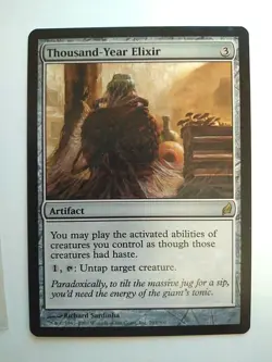 MTG Thousand Year Elixir Lorwyn EX/NM Condition - Never played - Image 1