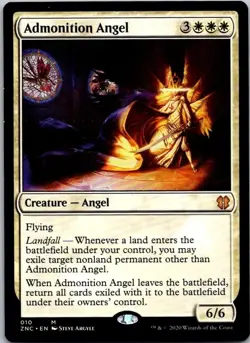 Magic the Gathering Admonition Angel Zendikar Rising Commander MTG - Image 1