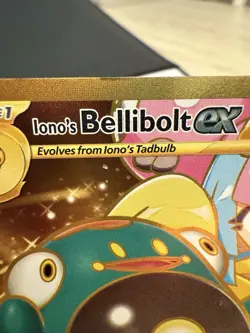 Pokemon TCG Ionos Bellibolt ex 188/159 Journey Together Gold Hyper Rare Card NM - Image 3