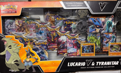 Pokemon TCG Lucario V & Tyranitar V Heavy Hitters Premium Collection NEW Sealed - Image 1