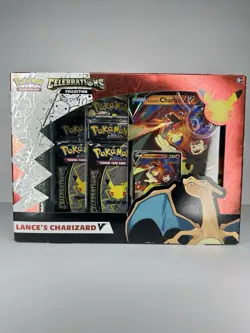 Pokemon TCG Celebrations Collection Lance's Charizard V Box - SEALED - Image 1