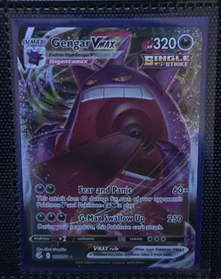 Pokemon Sword & Shield Fusion Strike Gengar VMAX 157/264 Holo Ultra Rare - Image 1