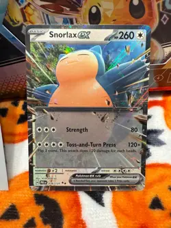 Snorlax EX 076/131 Prismatic Evolutions Ultra Rare Pokemon 2025 - Image 1
