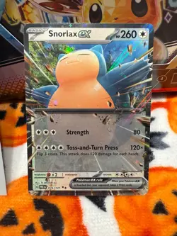 Snorlax EX 076/131 Prismatic Evolutions Ultra Rare Pokemon 2025 - Image 2