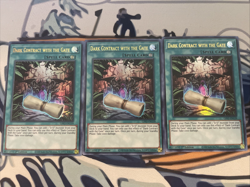 Yugioh Dark Contract With The Gate x3 Ultra Rare GFP2-EN159 Near Mint - Image 1