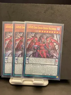 D/D/D Zero Doom Queen Machinex DOOD-EN003 Ultra Rare Yugioh 1st Edition Mint x3 - Image 1
