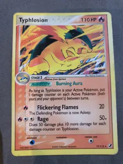 Typhlosion 17/115 Ex Unseen Forces - Pokemon Card TCG - Image 1