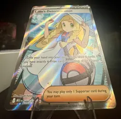Pokemon TCG Trainer Mega Evolutions Lillies Determination Full Art 169 NM Card - Image 3