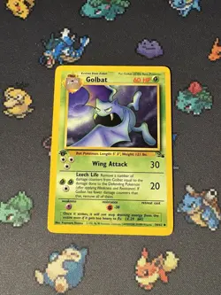 Pokemon Cards Golbat 34/62 Fossil FIRST EDITION WOTC - (LP) - Image 1