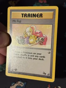 Pokemon Cards Mr. Fuji 58/62 Fossil FIRST EDITION WOTC - (LP) - Image 2