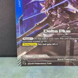 Delta Plus GD01-006 R+ Alt Art Foil Gundam Newtype Rising Card Game Near Mint - Image 4