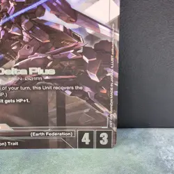 Delta Plus GD01-006 R+ Alt Art Foil Gundam Newtype Rising Card Game Near Mint - Image 5