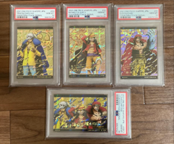 PSA10 One Piece Wafer Counterattack LUFFY LAW KID Japanese Trading Card - Image 1