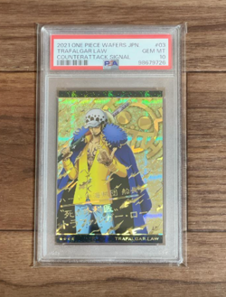 PSA10 One Piece Wafer Counterattack LUFFY LAW KID Japanese Trading Card - Image 2