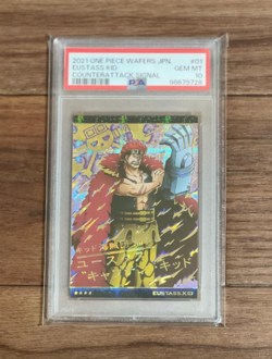 PSA10 One Piece Wafer Counterattack LUFFY LAW KID Japanese Trading Card - Image 4