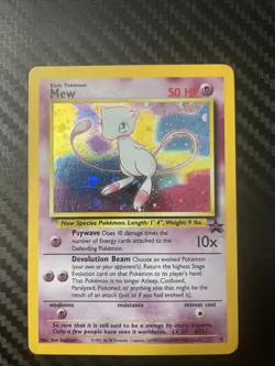 Mew 2000 Wotc Promo Holo Card LP/MP Condition - Image 1