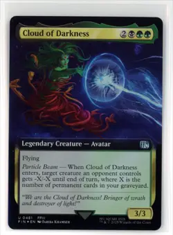mtg FIN Cloud of Darkness #481 Extended Art FOIL - Image 1