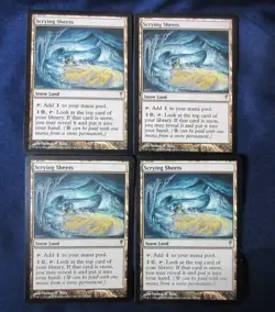Magic the Gathering (MTG) Scrying Sheets - Coldsnap x4 LP - Image 1