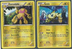 RARE GALVANTULA 27/119 & JOLTIK 26/119 -PHANTOM FORCES POKEMON- REV HOLO NM/MINT - Image 1