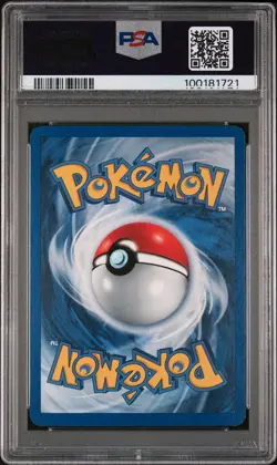 2001 POKEMON PROMO BLACK STAR POKEMON LEAGUE #35 PICHU-REVERSE FOIL PSA 7 - Image 2