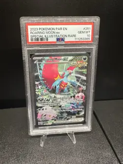 Pokemon TCG Roaring Moon EX 251/182 Paradox Rift SIR, Psa 10 - Image 1