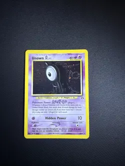 RAW. Unown [A] Neo Discovery 14/75 Holo Unlimited Holo Rare Pokemon TCG - Image 1