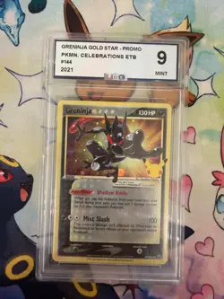 Greninja Gold Star Promo Etb 2021 UCG 9 Pokemon Celebrations #144 - Image 1
