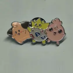 Pokemon Enamel Pin And Keychain "Small But Mighty" Cleffa Togepi Igglybuff - Image 5
