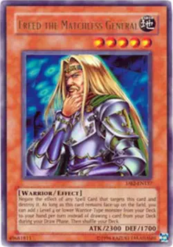 Yugioh! LP Freed the Matchless General - DB2-EN137 - Ultra Rare - Unlimited Edit - Image 1