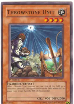 Yugioh! Throwstone Unit - LOD-017 - Common - 1st Edition Near Mint, English - Image 1
