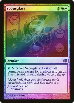 Scourglass FOIL Shards of Alara NM Artifact White Rare MAGIC MTG CARD ABUGames - Image 1