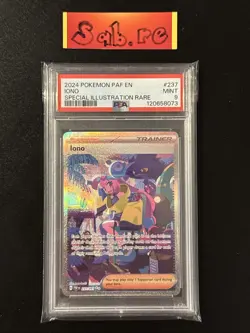 PSA 9 Iono SIR SV Paldean Fates 237/091 Pokemon Card - Image 1