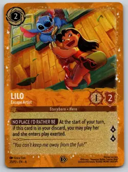 Lilo - Escape Artist Promo Disney Lorcana Promo Cards 25 NM - Image 1