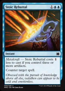 Stoic Rebuttal -Foil Near Mint MTG Modern Masters 2015 - Image 1