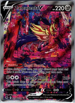 Zamazenta V GG54/GG70 Crown Zenith: Galarian Gallery - Pokemon Card - NM - Image 1