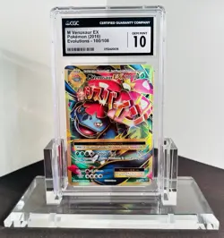 CGC 10 GEM MINT M Venusaur EX Evolutions 100/108 Ultra Rare Holo Pokemon Card - Image 1
