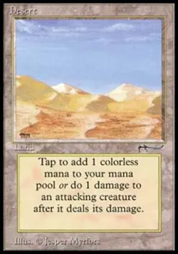 Desert - Heavy Play MTG Arabian Nights - Image 1