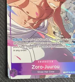 Zoro-Juurou ST18-004 Treasure Rare One Piece Trading Card Game - Image 5
