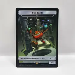 Egg Pawn - Myr Token #2101 FOIL MTG Secret Lair Sonic the Hedgehog - Image 1
