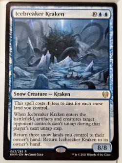 Icebreaker Kraken - Kaldheim - Magic the Gathering MTG Nice! - Image 1