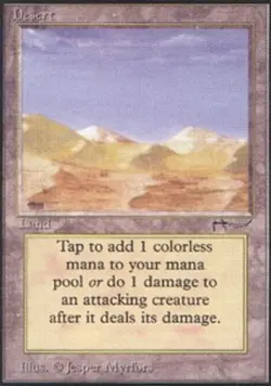 1 x Desert - Arabian Nights - Heavy Play - MTG - Image 1