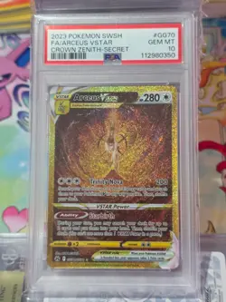 ARCEUS VSTAR FA PSA 10 2023 POKEMON SWSH CROWN ZENITH #GG70/GG70 SECRET 562 - Image 1