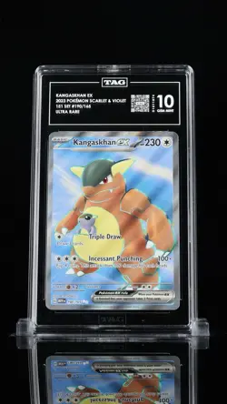 ‼KANGASKHAN EX 2023 POKEMON SCARLET & VIOLET 151 SET #190/165~ TAG GRADE 10!💨 - Image 1