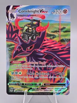 Pokemon Brilliant Stars Corviknight VMAX TG19/TG30 Trainer Gallery Full Art - Image 1
