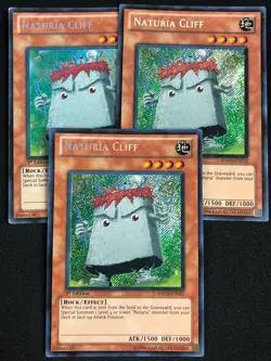 YUGIOH NATURIA CLIFF HA03-EN012 1ST SECRET RARE X3 MP - Image 1