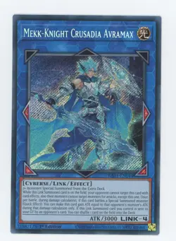 Yugioh RA01-EN044 Mekk-Knight Crusadia Avramax Secret Rare 1st Edition NM/LP - Image 1
