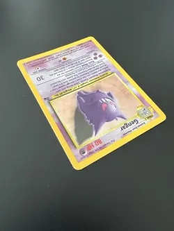 Gengar 5/62 Fossil Unlimited 1999 Pokemon Card Holo Rare NM - Image 4